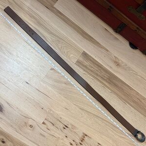 Coach Brown/Black Leather Men's Belt